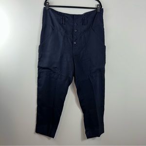 Isabel Marant Navy Ankle Cropped Pants